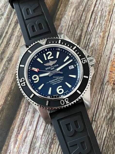 breitling submariner|breitling superocean with rubber strap.